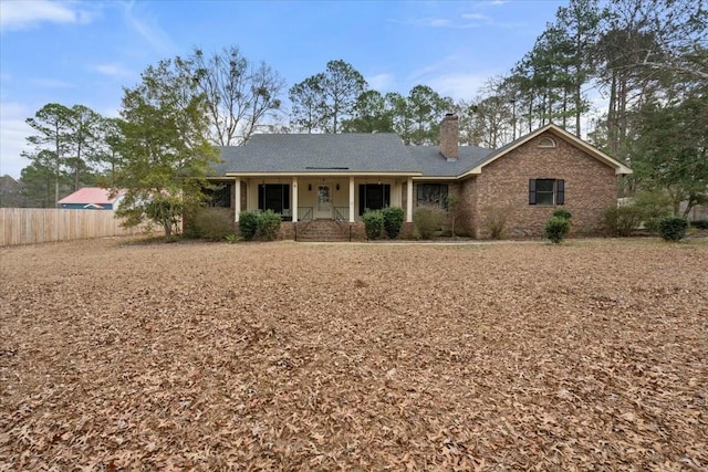 view of ranch-style house