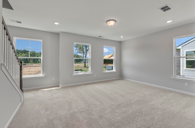 view of carpeted empty room