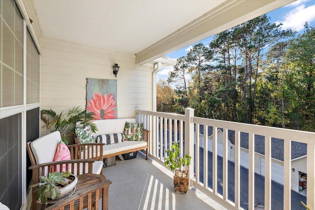 view of balcony