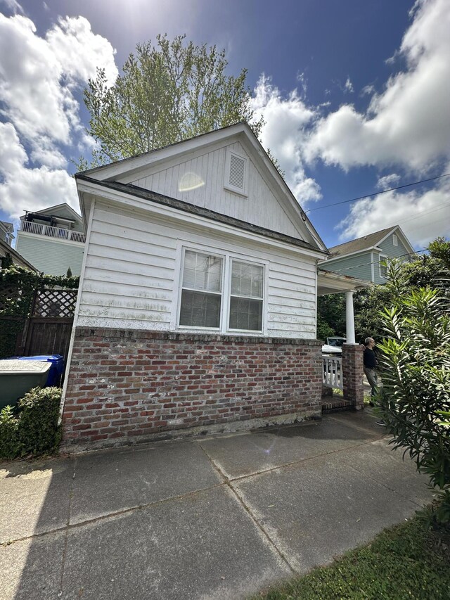227 Fishburne St, Charleston, SC 29403 - view of side of property with brick siding