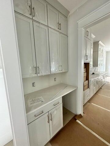 kitchen featuring light countertops