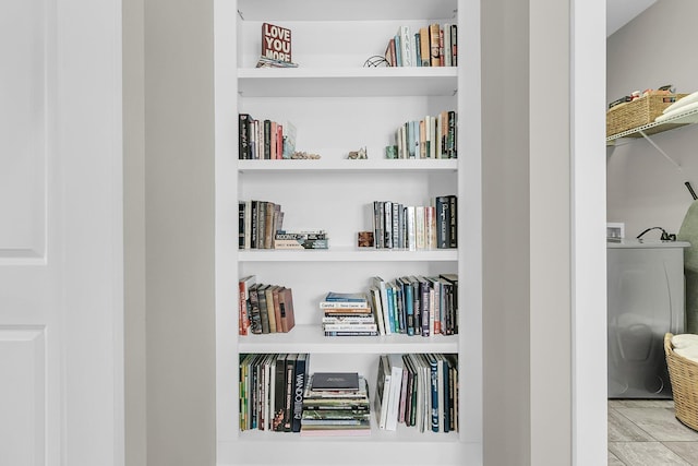 2072 Amenity Park Dr, Mount Pleasant, SC 29466 - detailed view of hookup for a washing machine and built in shelves