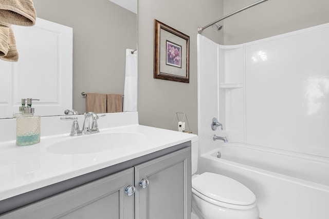 2072 Amenity Park Dr, Mount Pleasant, SC 29466 - bathroom with vanity, bathing tub / shower combination, and toilet