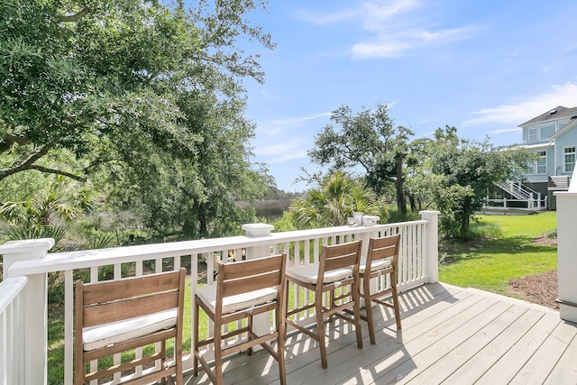 2072 Amenity Park Dr, Mount Pleasant, SC 29466 - deck featuring a yard