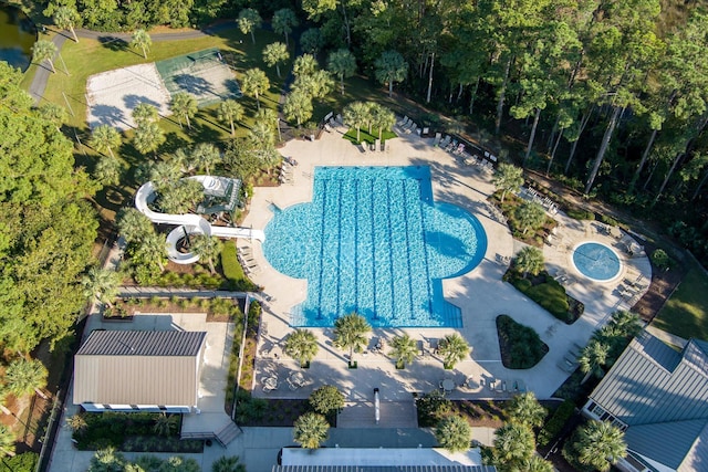 2072 Amenity Park Dr, Mount Pleasant, SC 29466 - aerial view of a pool