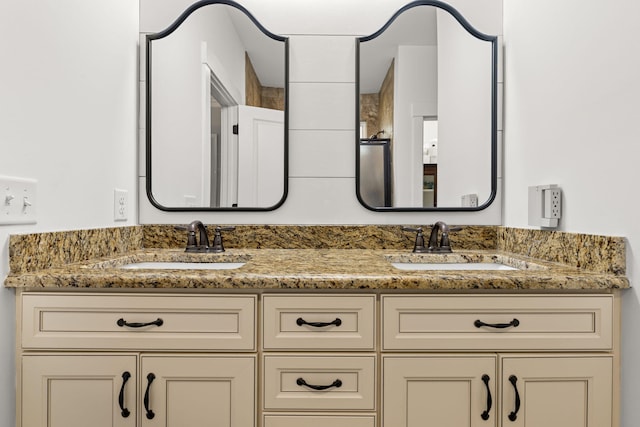 bathroom with vanity