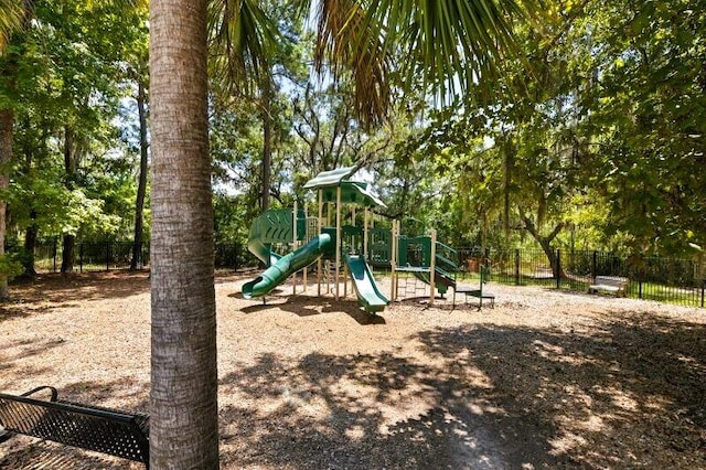 view of jungle gym