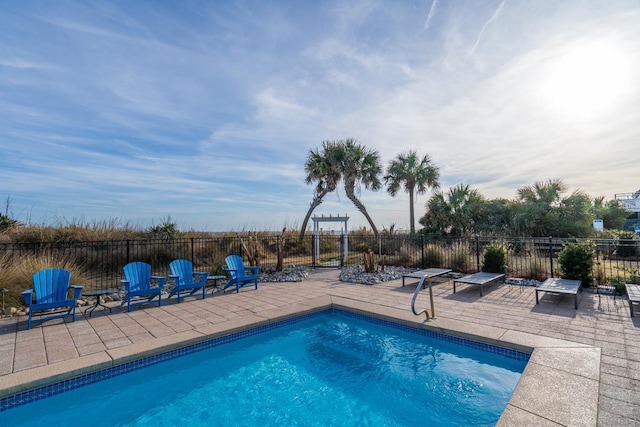 view of pool with a patio