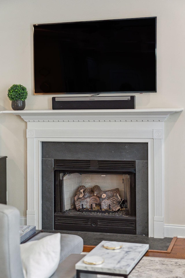 room details with hardwood / wood-style flooring