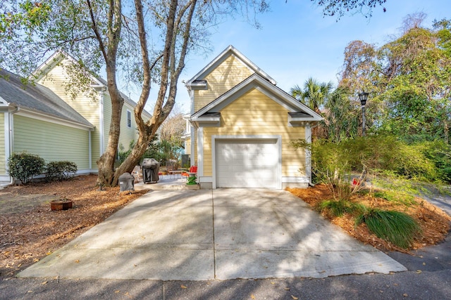 front facade featuring a garage