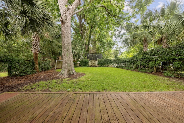 732 Gate Post Dr, Mount Pleasant, SC 29464 - deck featuring a fenced backyard