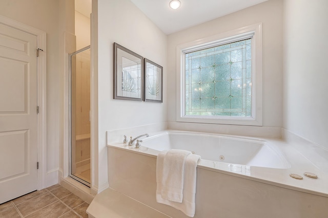 3331 Cottonfield Dr, Mount Pleasant, SC 29466 - full bathroom with a stall shower, a whirlpool tub, and tile patterned floors