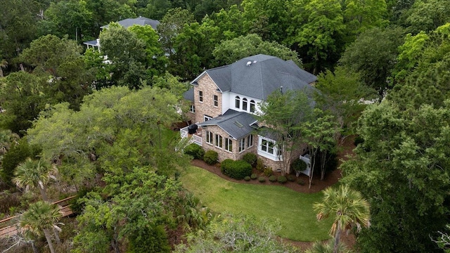 3331 Cottonfield Dr, Mount Pleasant, SC 29466 - view from above of property featuring a forest