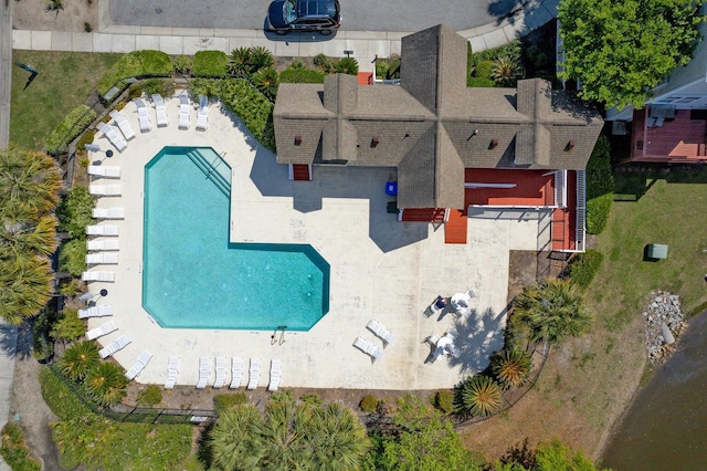 543 Mclernon Trce, Johns Island, SC 29455 - aerial view of a pool
