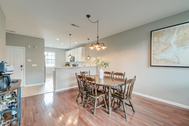 543 Mclernon Trce, Johns Island, SC 29455 - dining area featuring light wood-style flooring, baseboards, and recessed lighting