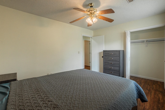 6427 Quimby Rd, Dalzell, SC 29040 - bedroom featuring wood finished floors, a closet, and ceiling fan