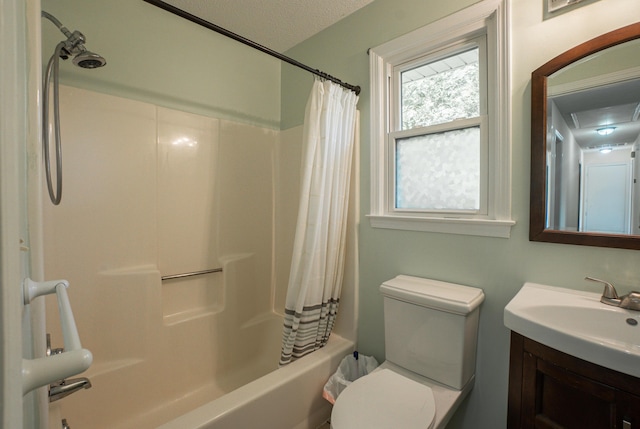 6427 Quimby Rd, Dalzell, SC 29040 - full bathroom with vanity, shower / bath combination with curtain, and toilet