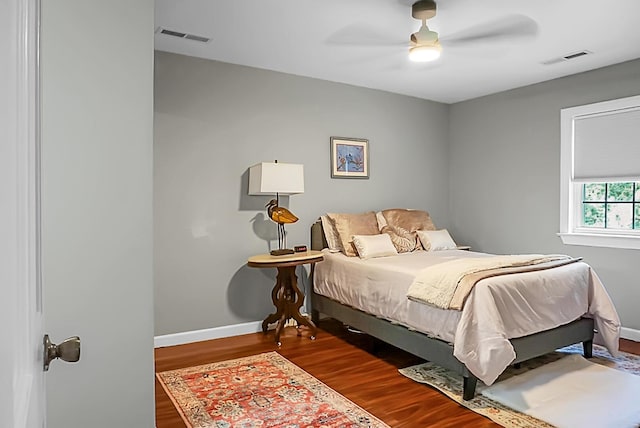 49 Crosscreek Dr, Charleston, SC 29412 - bedroom featuring wood finished floors, baseboards, and ceiling fan