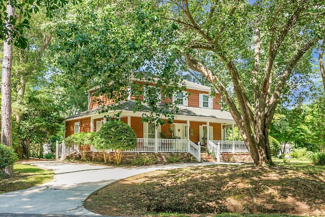 49 Crosscreek Dr, Charleston, SC 29412 - view of front of property featuring covered porch and concrete driveway