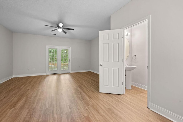 4591 Great Oak Dr, North Charleston, SC 29418 - unfurnished bedroom featuring baseboards, light wood-type flooring, and access to exterior