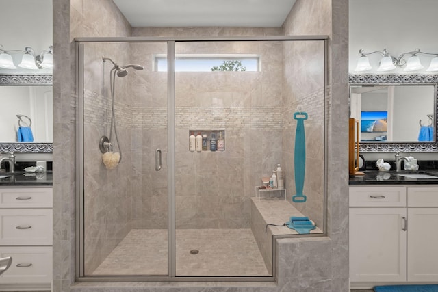 8605 Refuge Point Cir N, Charleston, SC 29420 - bathroom featuring a stall shower and vanity