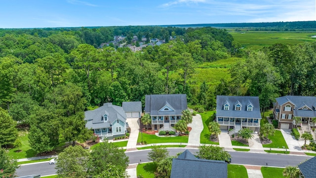 8605 Refuge Point Cir N, Charleston, SC 29420 - aerial view of a heavily wooded area