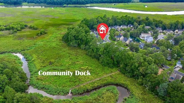 8605 Refuge Point Cir N, Charleston, SC 29420 - drone / aerial view of a large body of water
