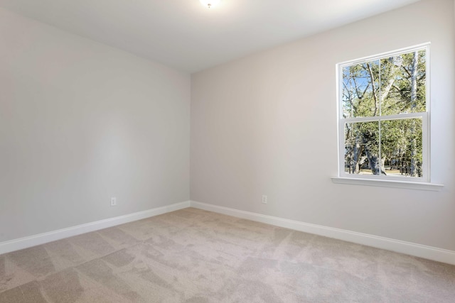 view of carpeted empty room