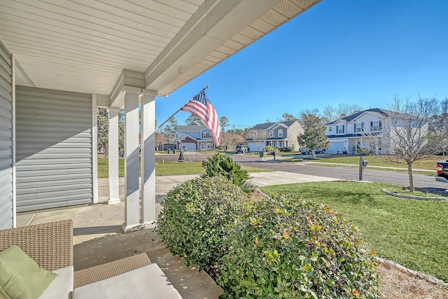 view of patio / terrace with a porch