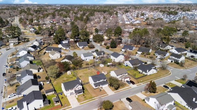 drone / aerial view featuring a residential view