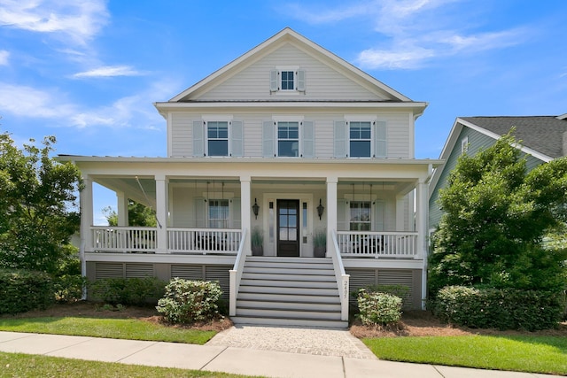 2405 Louisville St, Charleston, SC 29492 - view of front of home with a porch and stairway