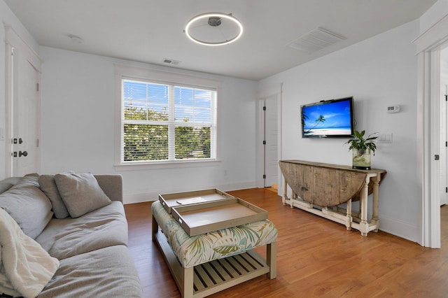 2405 Louisville St, Charleston, SC 29492 - living area with light wood-style floors and visible vents