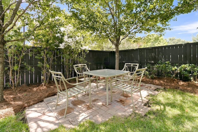 2405 Louisville St, Charleston, SC 29492 - view of patio with outdoor dining area and a fenced backyard