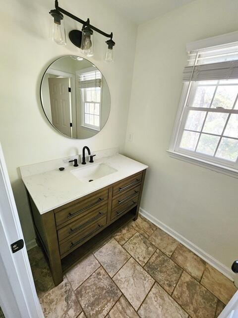 bathroom featuring vanity