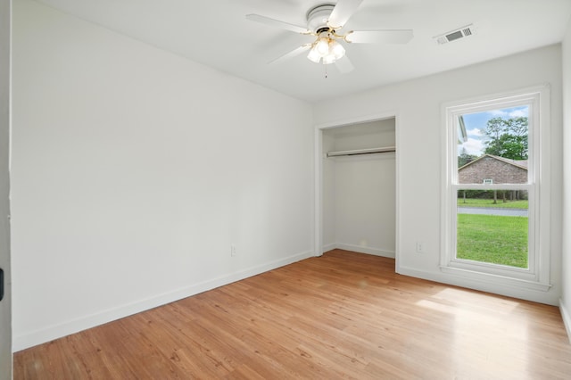106 Ruffin Rd, Summerville, SC 29486 - unfurnished bedroom with visible vents, baseboards, a closet, and light wood-style floors