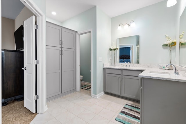 413 Ribiero Dr, Summerville, SC 29486 - full bathroom featuring toilet, tile patterned floors, and vanity