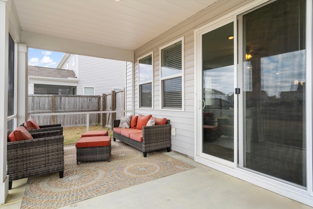 413 Ribiero Dr, Summerville, SC 29486 - view of patio / terrace featuring an outdoor hangout area and fence