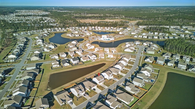 413 Ribiero Dr, Summerville, SC 29486 - birds eye view of property featuring a forest view, a water view, and a residential view