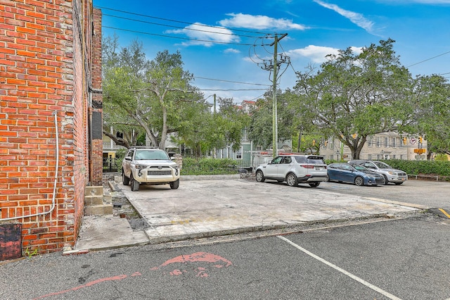 view of parking / parking lot