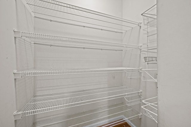 view of storage area