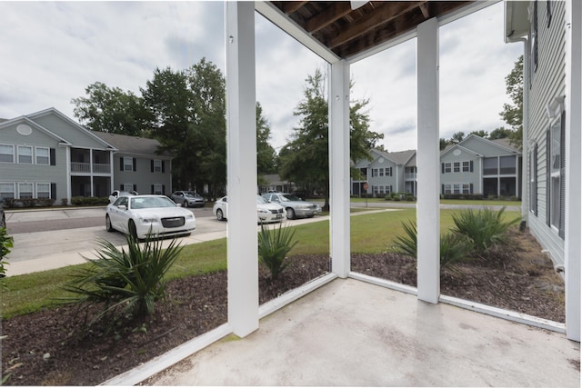 view of sunroom