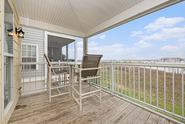 126 W 2nd St, Folly Beach, SC 29439 - view of wooden terrace