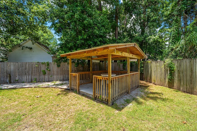 687 Ponderosa Dr, Charleston, SC 29414 - fenced backyard featuring a wooden deck