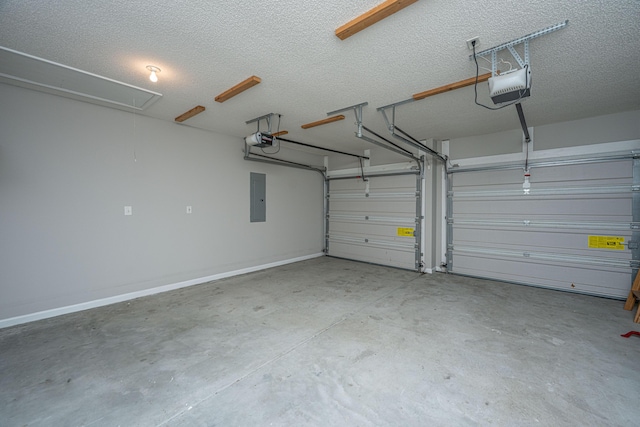 687 Ponderosa Dr, Charleston, SC 29414 - garage featuring electric panel and a garage door opener