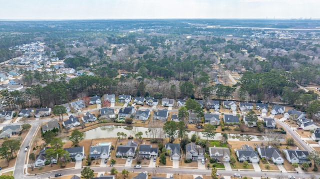 birds eye view of property featuring a residential view