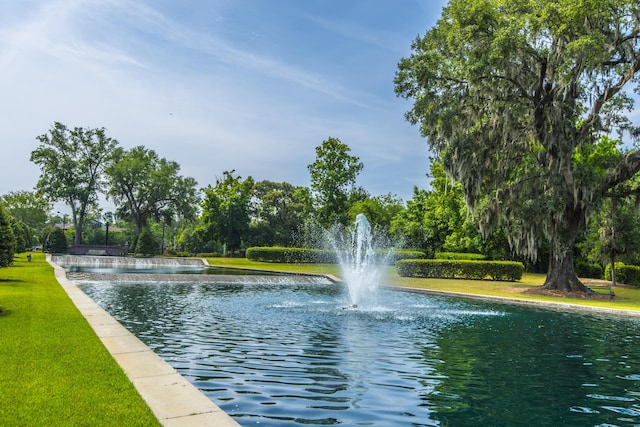 view of water feature