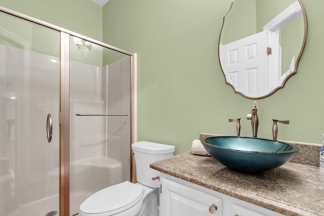 320 Compton Xing, Summerville, SC 29485 - bathroom featuring a shower stall, toilet, and vanity