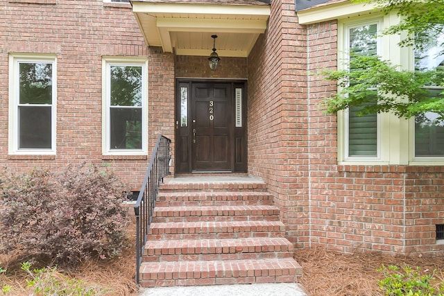 320 Compton Xing, Summerville, SC 29485 - doorway to property featuring brick siding