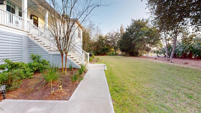 2312 Rushland Landing Rd, Johns Island, SC 29455 - view of green lawn featuring stairs
