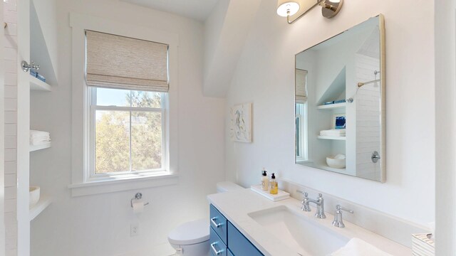2312 Rushland Landing Rd, Johns Island, SC 29455 - bathroom with toilet, vanity, and a shower